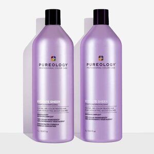 Pureology Hydrate Sheer Shampoo and Conditioner 1 Liter Each 33.8 ozDuo Set New!
